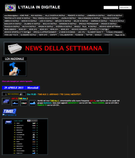 news italia channel lcm 228 digitale terrestre nazionale